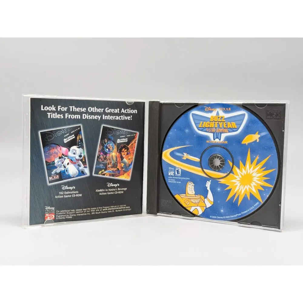 Buzz Lightyear of Star Command Disney PC 2001 Video Game Disney Pixar